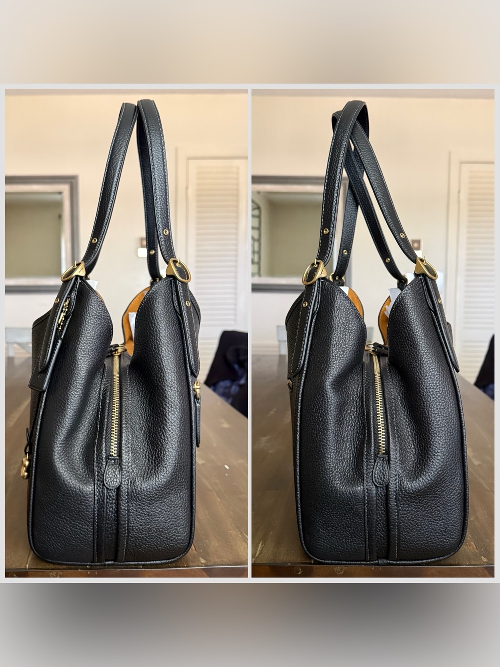 Coach Bella Medium Leather Shoulder Bag NWT - Picture 2 of 7